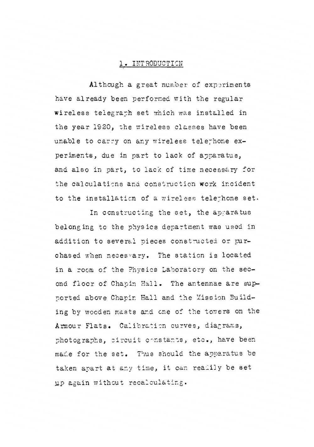 The design and construction of a radio telephone station | W.W. Pearce