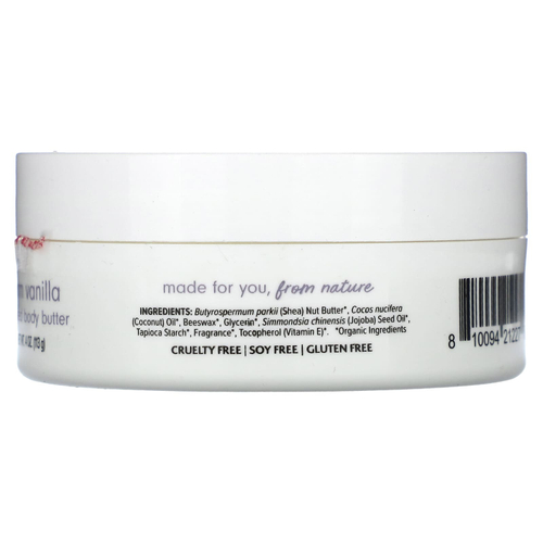 Dr. Mercola, Ola Botanicals, взбитое масло для тела, согревающая ваниль, 113 г (4 унции)