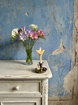 Свеча "Гриб Лисичка" белого цвета