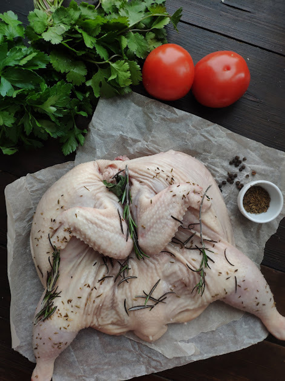 Курица деревенская для жарки и тушения,1 кг