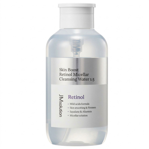 Очищающая вода для снятия макияжа с ретинолом JMsolution Skin Boost Retinol Micellar Cleansing Water 1.5, 500мл