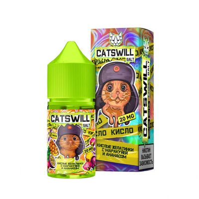 Жидкость CATSWILL Sour Salt 2% STRONG 30 ml