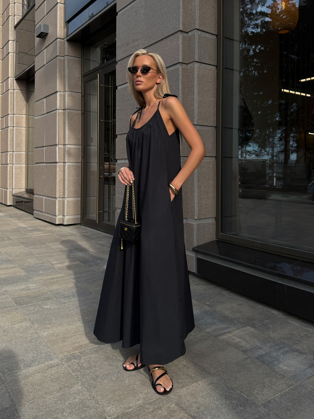 Сарафан в длине макси из хлопка