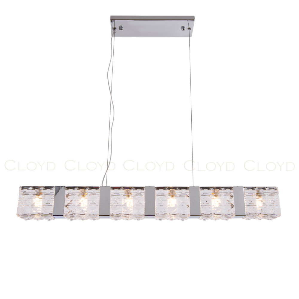 Подвесной светильник Cloyd CORUND-A P6 / шир. 86 см - хром (арт.10711)