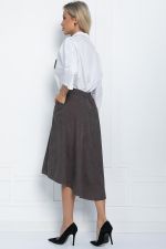 Юбка Севара (серо-коричневая) Ю11526 LT Collection