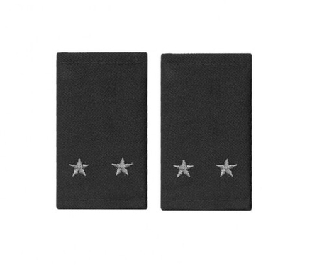 Фальшпогоны черные вышитые серые звезды лейтенант