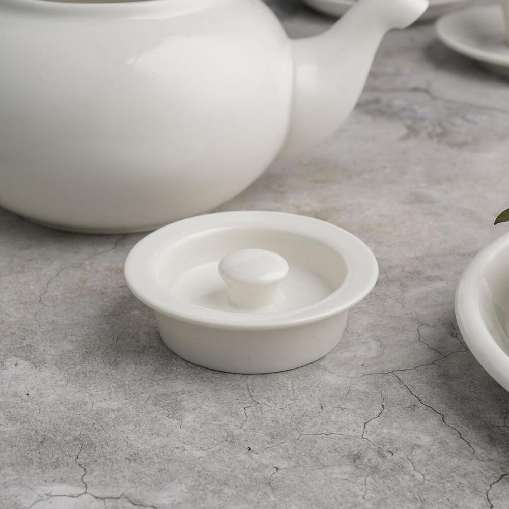 Чайник 670 мл d 14 см h8,5 см белый фарфор NEW P.L. Proff Cuisine [1]