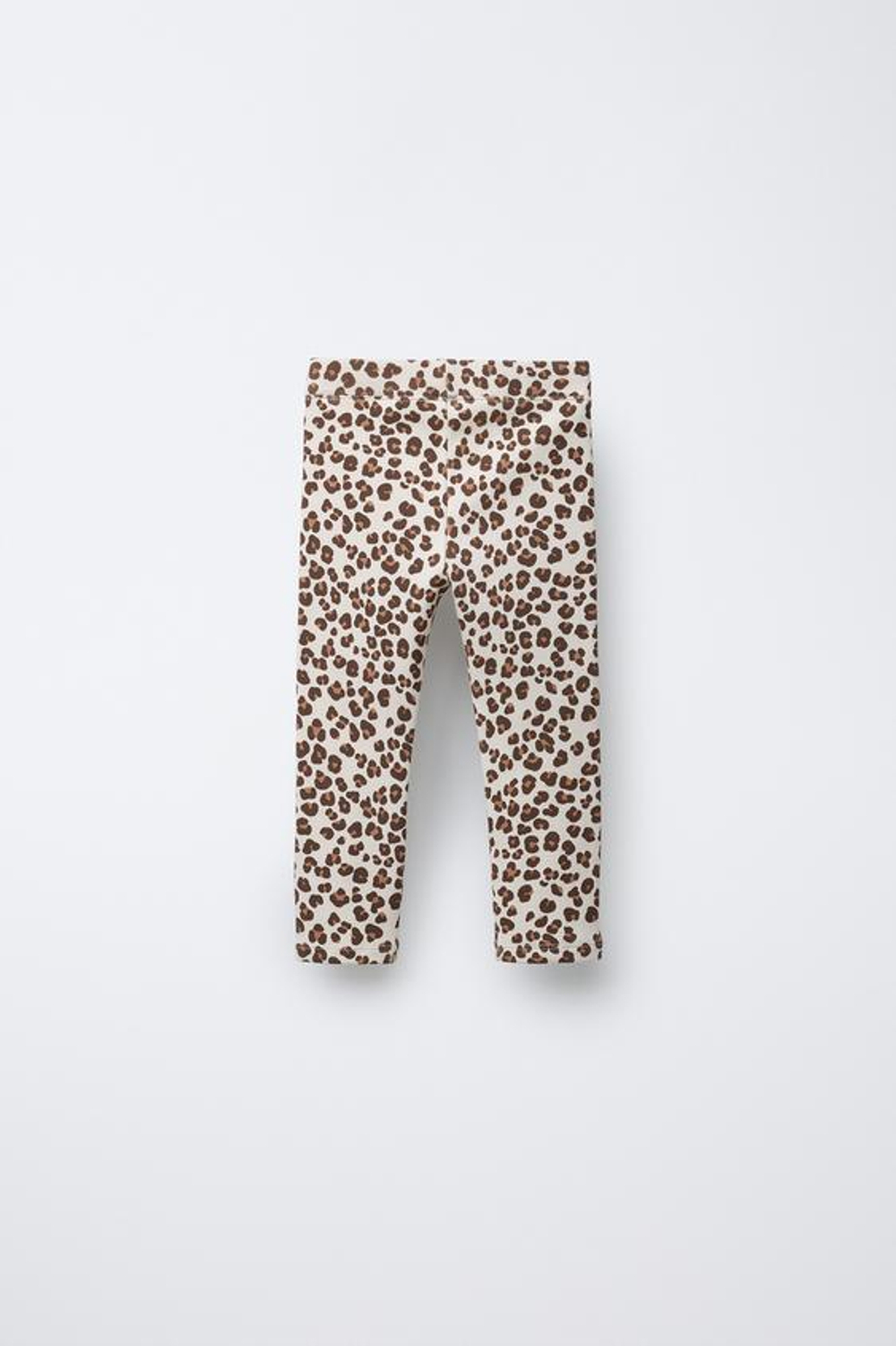 ZARA ЛЕГИНСЫ ИЗ ТКАНИ В РУБЧИК С ПРИНТОМ, РЫЖЕВАТО-КОРИЧНЕВЫЙ