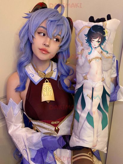 Мини дакимакура Венти из Геншин Импакт | Genshin Impact арт. M0785, 60х20 см