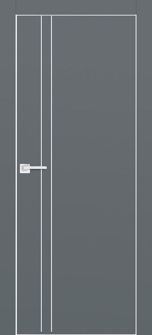 Дверь P-20 AL молдинг / Цвет Графит / Двери PROFILO PORTE