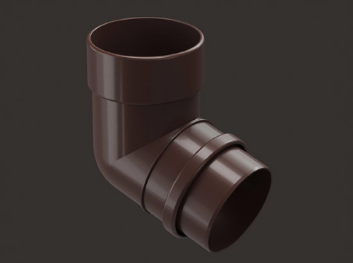 Колено 72° Docke LUX ПВХ Шоколад