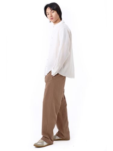 Льняные коричневые брюки HEATHEN