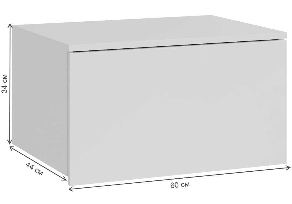 Корпусная мебель Woodville Роут белый, графит комплектация 3