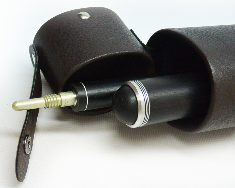 Тубус на 1 кий Меркури CLUB (1 карман) (коричневый/зеленый)