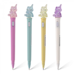 Ручка гелевая Alingar, "Единорожка", 0,5 мм, синяя, с подсветкой, круглый, цветной, пластиковый корпус, карт. уп.