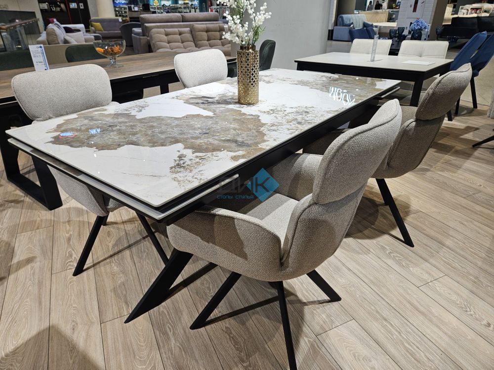 Стол DikLine EKX180 опоры чёрные