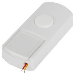 Кнопка дверного звонка ЭРА D1 проводного, белая | Электрозвонки проводные