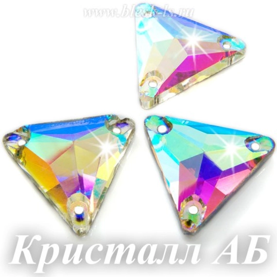 ЛС Пришивной треугольник с 3 отверстиями, Кристалл АБ
