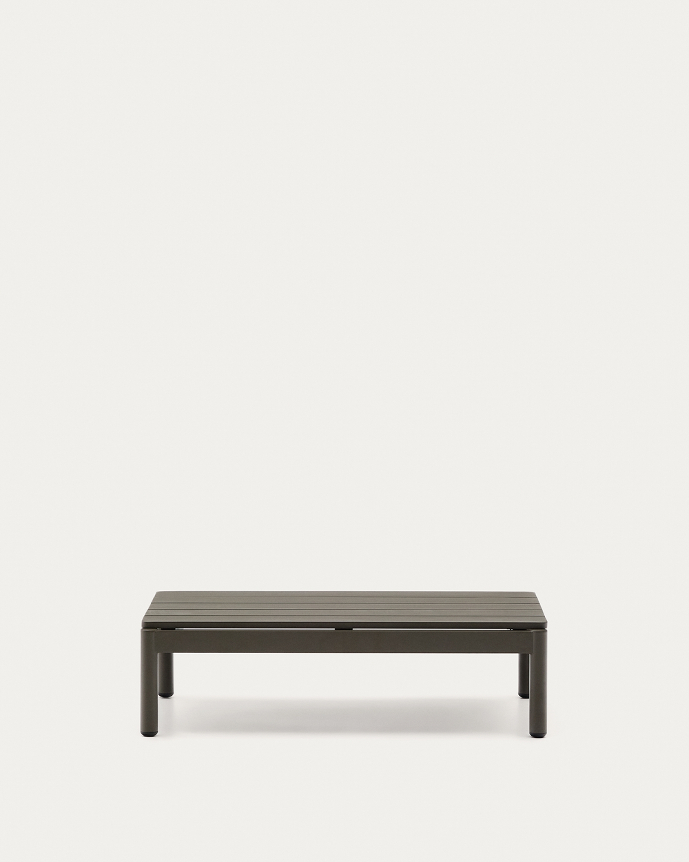 Журнальный столик Sorells из зеленого алюминия 57 x 91 см