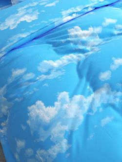 Простынь на резинке Сказка "Сlouds" 160х200 см