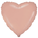 Фольгированный шар-сердце, пастель, в ассортименте, 46 см