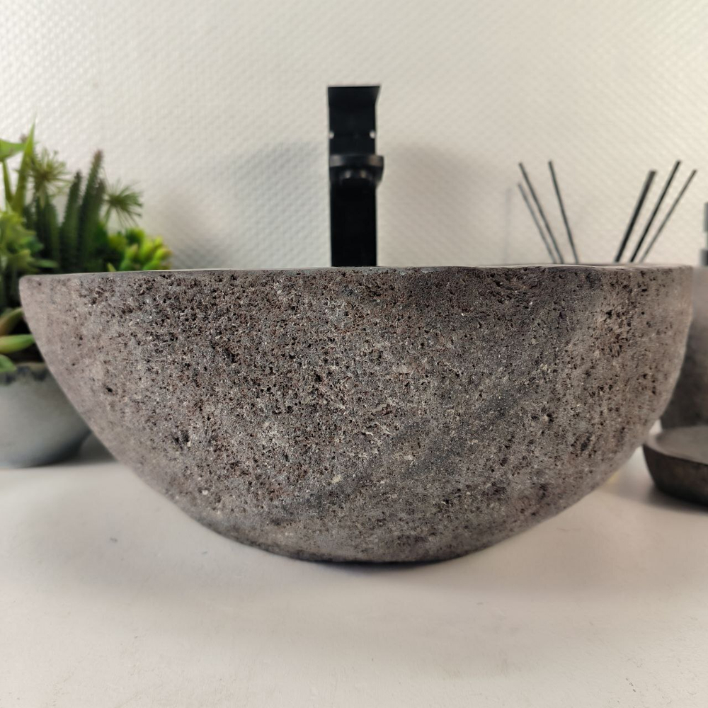 Раковина из речного камня RS-65265 39*35*15 0855