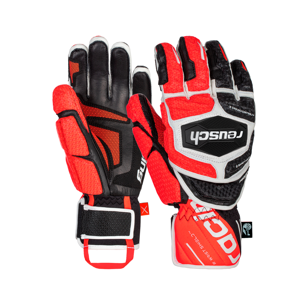 REUSCH перчатки горнолыжные 6011111_7810  Worldcup Warrior GS Black/White/Fluo Red