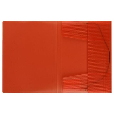 Папка на резинке А4 красная "Кристалл" (Стамм)