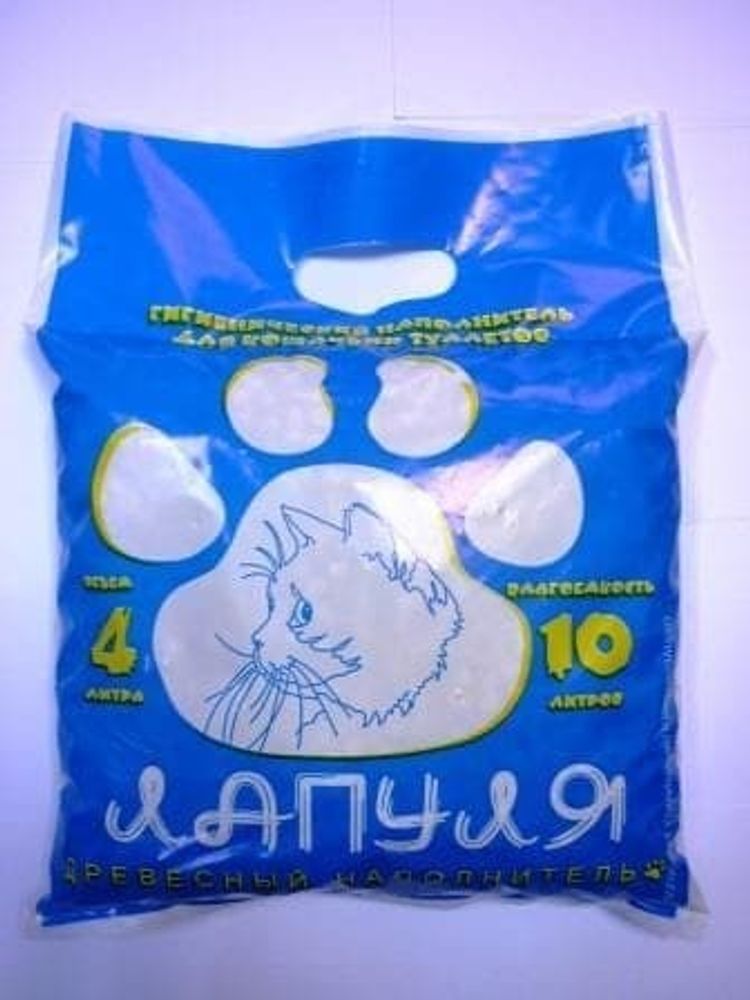 ЛАПУЛЯ наполнитель для кошачьих туалетов 4 л. древесный