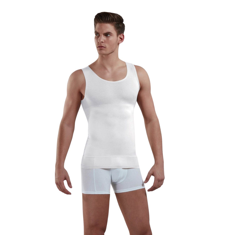 Мужская утягивающая +size майка-корсет Doreanse Shape (Размер: 5X) (Цвет: белый)