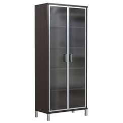 Шкаф высокий со стеклянными дверьми в AL-рамке B 430.8  900х450х2054 BORN
