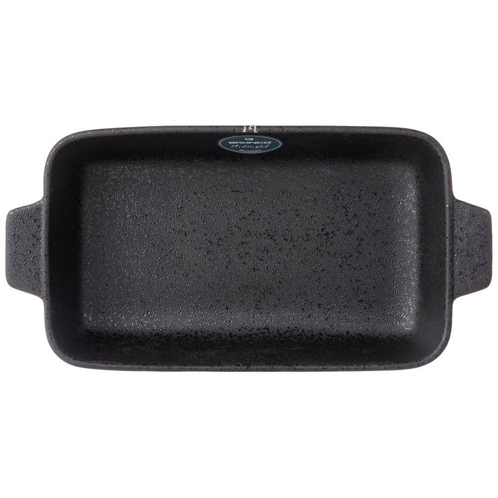 БЛЮДО ПРЯМОУГОЛЬНОЕ С РУЧКАМИ BRONCO "MIDNIGHT" 29*14*6 СМ (КОР=12ШТ.)