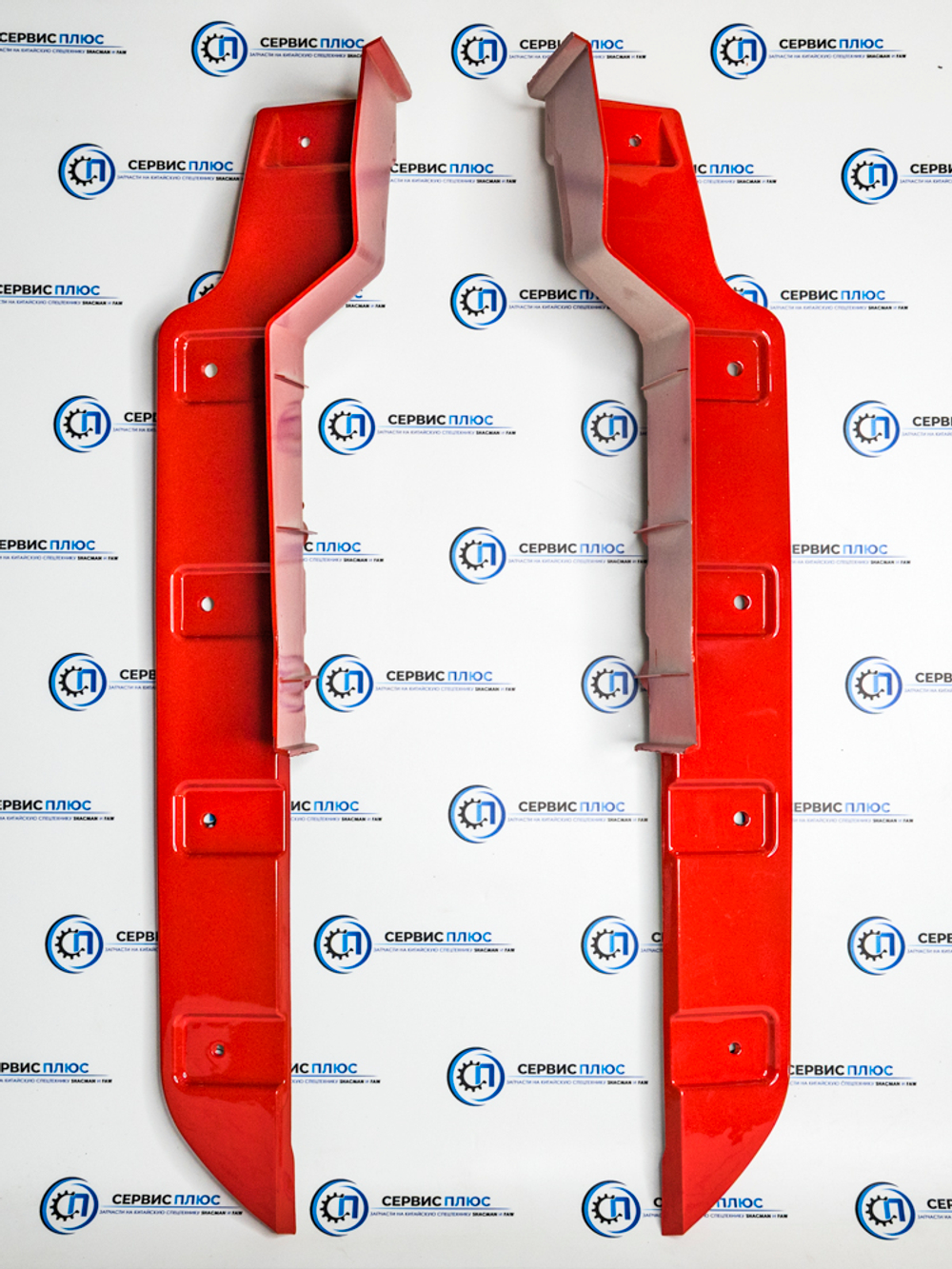 Накладка бампера X3000 (левая) SHACMAN DZ97259624007 красная