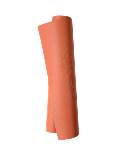 Коврик для йоги и фитнеса высокой плотности FM-103 PVC HD, 183x61x0,4 см, индийский каштан