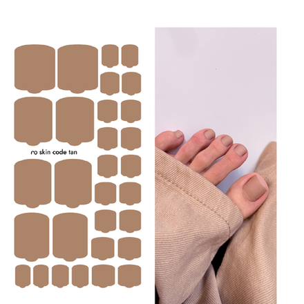 Пленки для педикюра Provocative Nails skin code tan