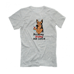 Футболка "Овчарка пьёт вино"