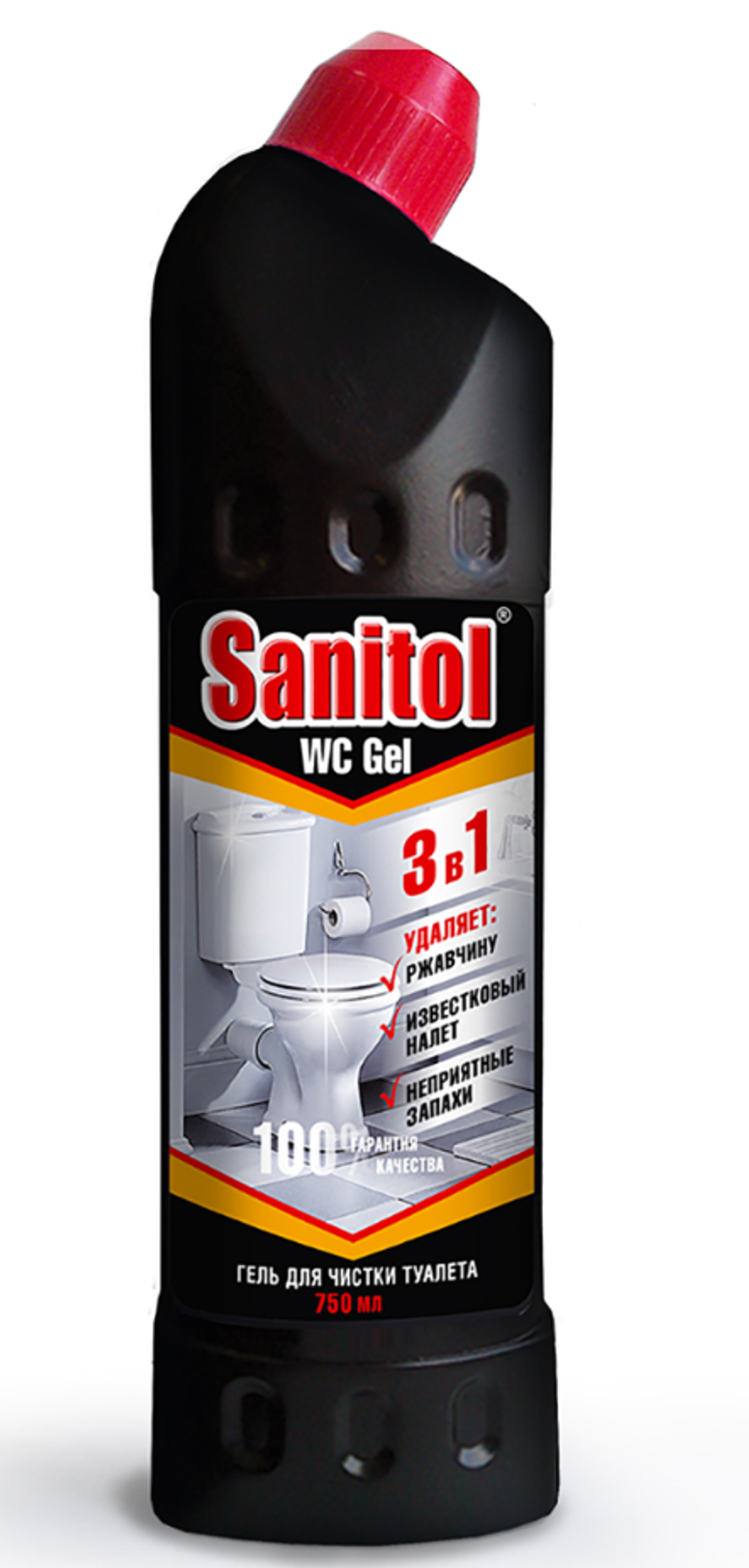 Чистящее средство для унитаза Sanitol WC Gel «3 в 1», 750 мл
