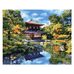 Алмазная мозаика 40*50см полн.заполн. "Храм у воды" (Lori)