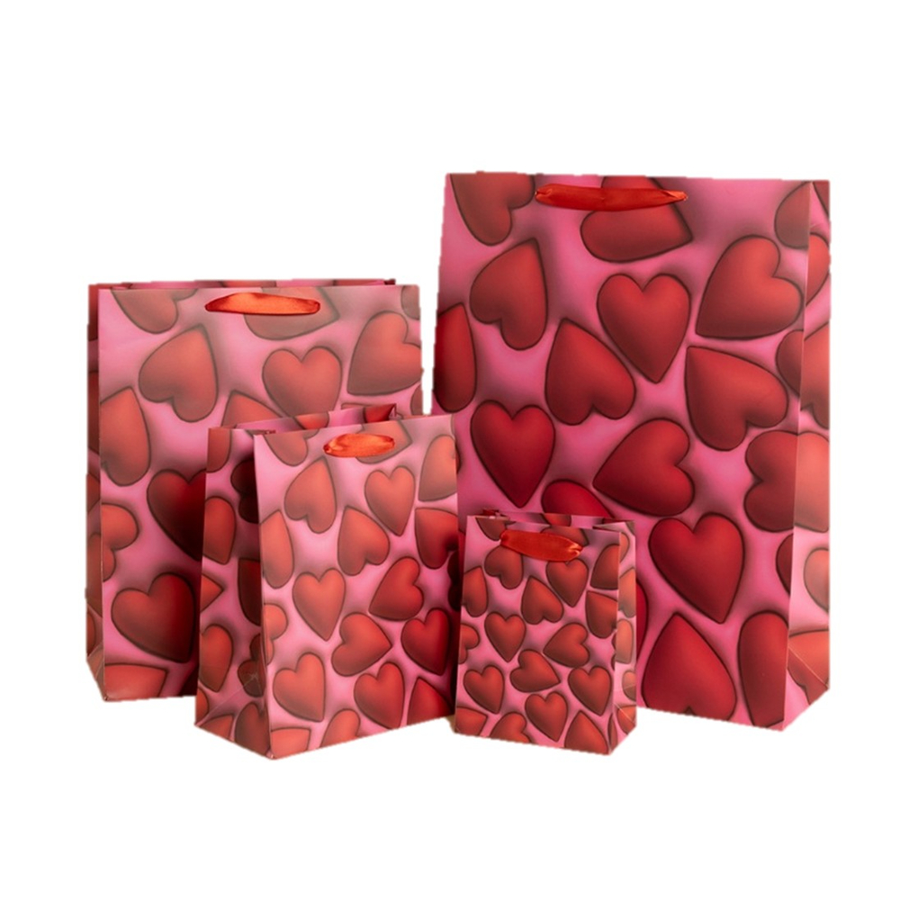 Подарочный пакет «Объемные сердца», 210 гр