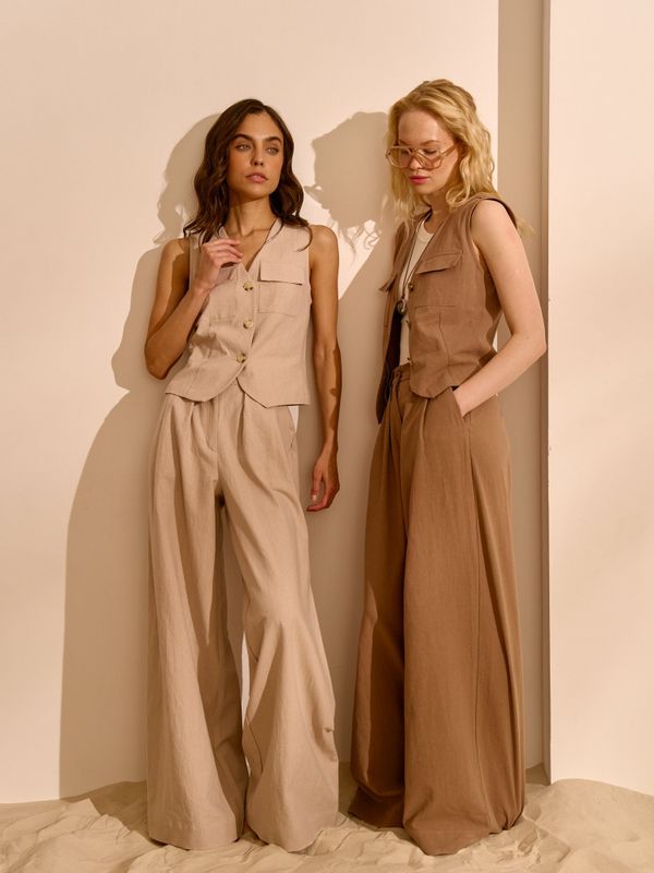 Костюм из льна и хлопка 