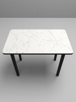 Обеденный стол "Мрамор Марквина белый" 110х70 см