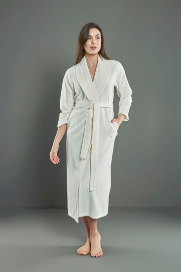 0511 Халат женский велюровый Nusa Niki Kadife с воротником