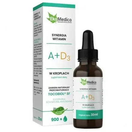 Капли Ekamedica Vitamin A+D3, 30 мл