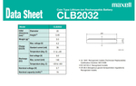 Аккумулятор Maxell CLB2032