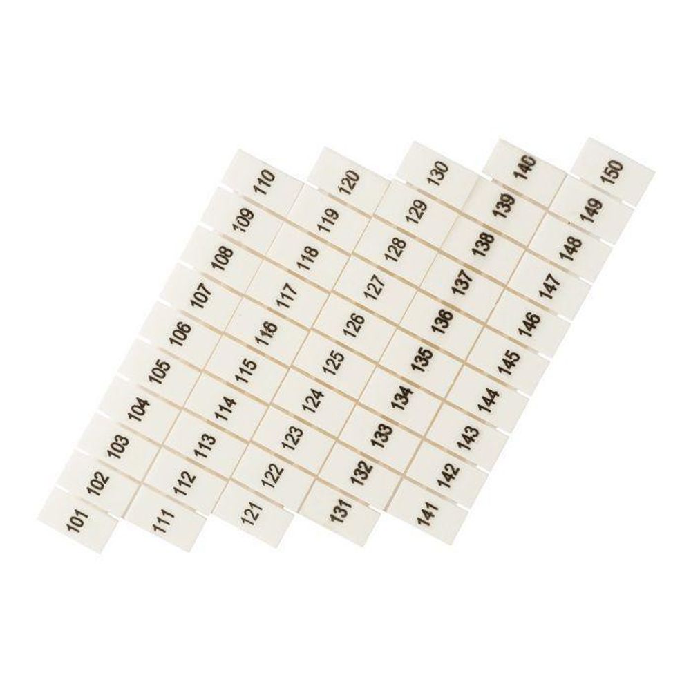 Маркеры для JXB-ST 1.5 с нумерацией 100-150 (уп.100шт) PROxima EKF zb-st-1.5-100-150