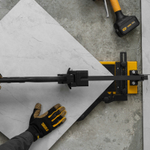 Плиткорез рельсовый 1200х16мм, каретка на подш., стальная станина, усил. рукоятка-пенал Denzel