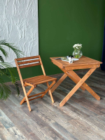 Набор мебели раскладной Дятел  арт.G-001-OAK, G-СH-001-OAK бежевый,  3 уп (1 уп Стол; 2 уп Стул)