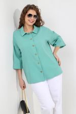 Блузка (рубашка) Виола-3 Виотекс ЗЕЛЁНЫЙ