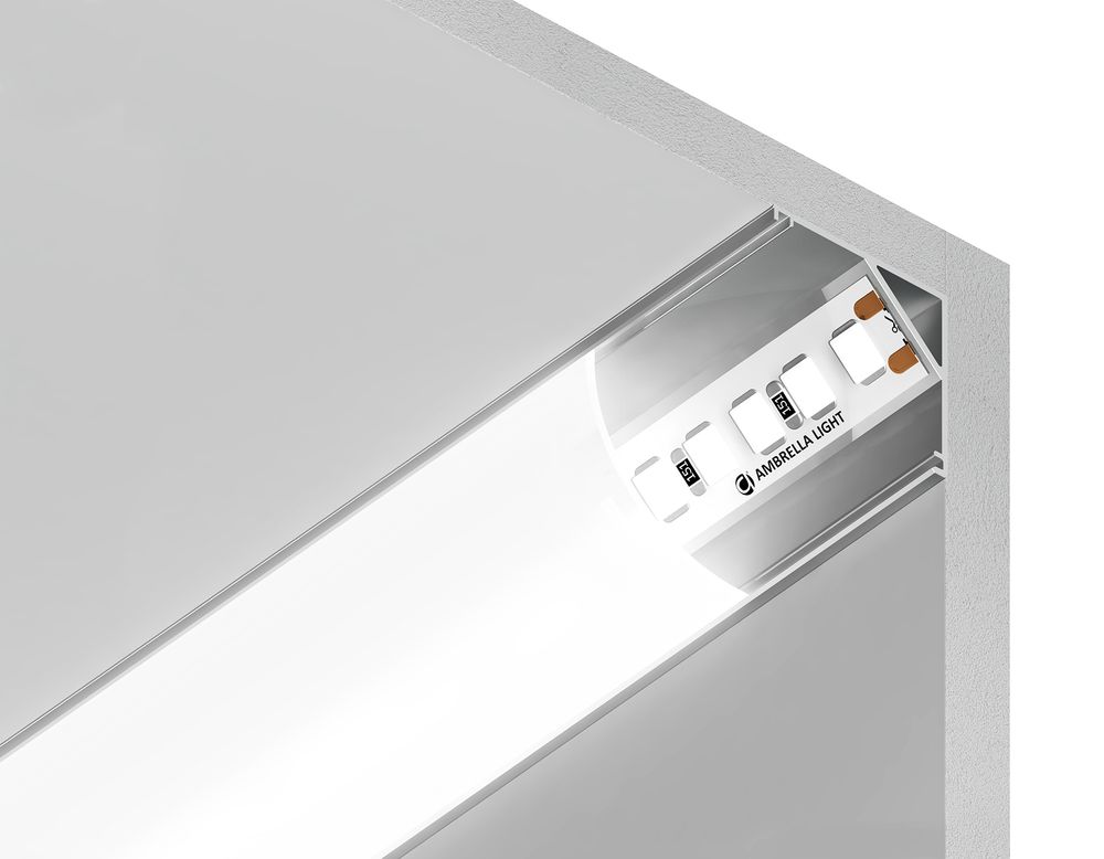 Ambrella Алюминиевый профиль угловой круглый 15.7*15.7 для светодиодной ленты до 9,78мм Alum Profile GP2100AL