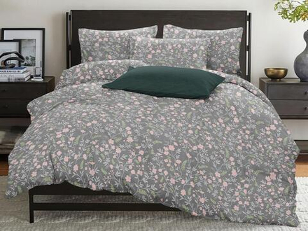 Комплект постельного белья Евро БЯЗЬ "Левада" (нав. 70х70 или 50х70)